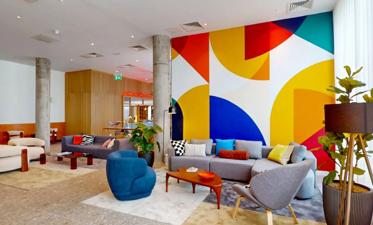 cork street completion new liberties house colourful display