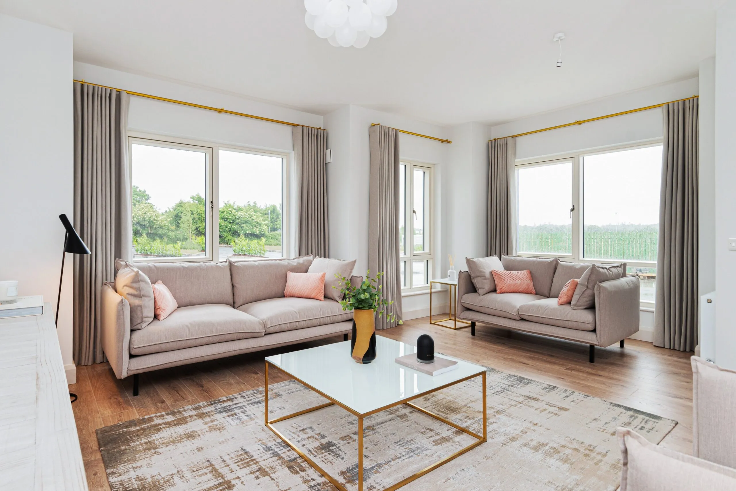 open plan living area